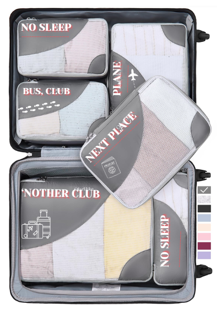 "No Sleep" Travel Packing Cubes